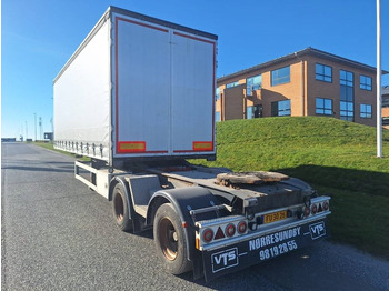 AMT LG200 2 akslet linktrailer m. gardinopbygning  - Semirremolque lona