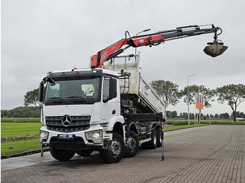 Camión volquete, Camión grúa Mercedes-Benz AROCS 3243 FASSI F175A023: foto 2
