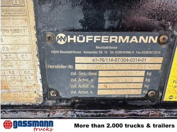 Remolque multilift/ Portacontenedores de cadenas Hüffermann HSA 18.70 Schlittenabroller: foto 4