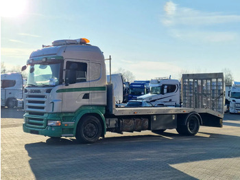 Camión portavehículos Scania R380 4x2 - Car transport / Flatbed - Ramp - Full air - Night clima: foto 4