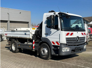 Camión volquete, Camión grúa Mercedes-Benz Atego 1224 K 2-Achs Kipper Kran Hiab +Greiferst.: foto 2