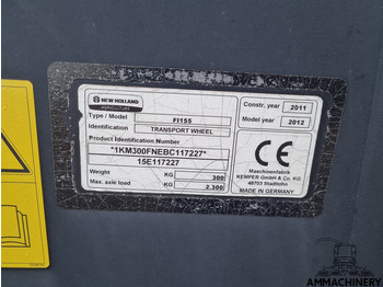 Accesorios para cosechadoras de forraje para transporte de alimentos New Holland 750SFI support wheel: foto 4