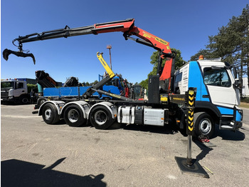 Camión multibasculante, Camión grúa Volvo FMX 460 8x4 TRIDEM HOOKLIFT + CRANE PK 23002 SH + GRABBER / ROTATOR - EURO 6 - LIFT + STEERING AXLE - *374.000km* - EXT BUMPER: foto 4