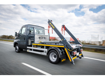 Camión portacontenedor de cadenas Iveco Daily 70C18 + KING Bramowiec / Skiploader / Absetzkipper: foto 3