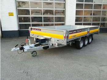 Remolque volquete Brian James Trailer CarGO Tipper 2 elektrisch 360x195x30cm Stahlbordwände Pendel 12" Tridem 3,5t on: foto 4