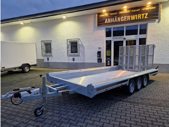 Remolque porta maquinaria HULCO TERRAX Aluboden 469x195x27cm Heckrampe 150cm Tridem 3500kg (XXL): foto 2 Remolque porta maquinaria HULCO TERRAX Aluboden 469x195x27cm Heckrampe 150cm Tridem 3500kg (XXL): foto 2