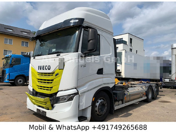 Camión portacontenedore/ Intercambiable Iveco S-Way 460 LNG BDF 6x2 *Retarder/Lenk+Lift/AHK: foto 4