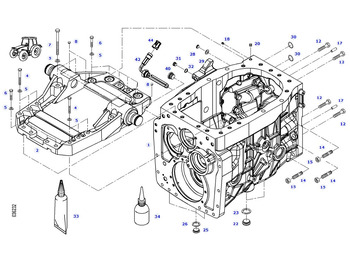 Caja de cambios y piezas FENDT