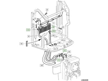 Enfriador de aceite JOHN DEERE