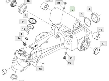 Eje delantero JOHN DEERE