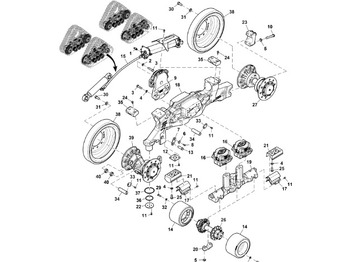 Piezas del tren de rodaje JOHN DEERE