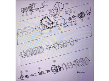 Embrague y piezas JOHN DEERE
