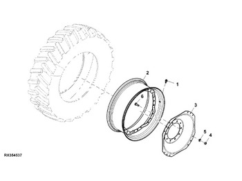 Rueda completa JOHN DEERE