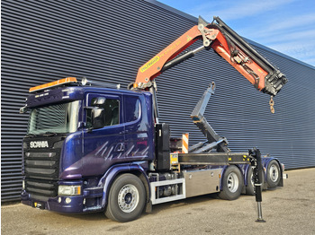 Camión multibasculante, Camión grúa Scania G490 8x4*4 / PALFINGER CRANE + HOOKLIFT: foto 4