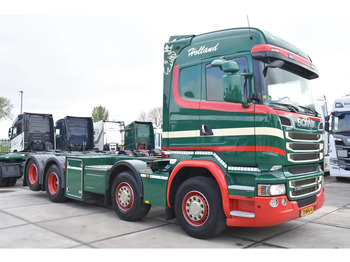 Camión portacontenedore/ Intercambiable Scania R520 HL V8 8x2 - EURO 6 - MANUAL - RETARDER - WHEELBASE: 510 cm - 10 TONS FRONT AXLE - XENON -: foto 3