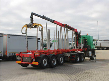 Cabeza tractora, Semirremolque maderero Volvo FM 540, EURO 6, 6X6, VEB+, HYDRAULIC ARM PALFINGER Q170Z96: foto 5