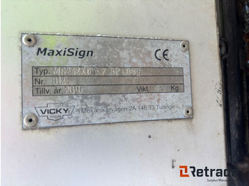 Equipo de construcción TMA skylt / kudde  Maxi sign bp logic / Alpa 2001 MD TMA: foto 4