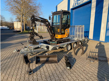 Miniexcavadora, Remolque Minibagger BK2000NKSR + Tieflader + Zubehör *INKL.19% MWST*BERGER KRAUS*KUBOTA* KLIMA*SCHWENKARM*VERSTELLFAHRWERK*: foto 2