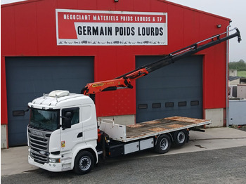 Camión caja abierta SCANIA
