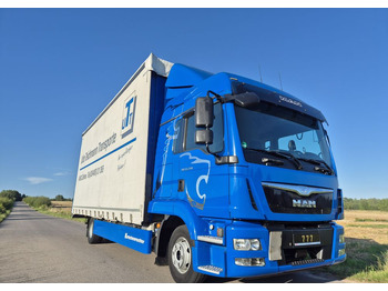 Camión lona MAN TGL 12.250 cena za ZESTAW TANDEM UNIKAT przebieg z Niemiec MANUAL HAK / EURO 6 / przyczepa zestaw jumbo / opony 80%: foto 5