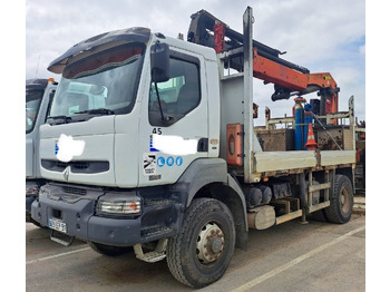 Leasing de RENAULT Kerax 370dci 4x4 plateau grue Palfinger pk29002 RENAULT Kerax 370dci 4x4 plateau grue Palfinger pk29002: foto 1