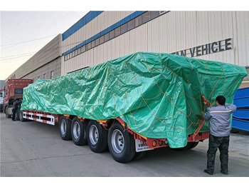 Semirremolque góndola rebajadas TITAN 4 Axle 100 Ton Low Bed Truck Trailer for Sale In Zambia: foto 4