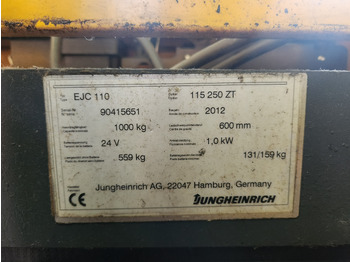 Apilador JUNGHEINRICH EJC110 250ZT: foto 3