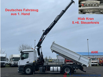 Leasing de Mercedes-Benz Antos 1830 Hiab X-HIDUO138E2 Kran +FB 5+6 Kreis Mercedes-Benz Antos 1830 Hiab X-HIDUO138E2 Kran +FB 5+6 Kreis: foto 1