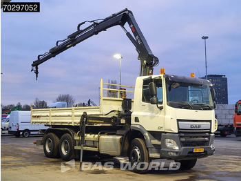 Camión volquete, Camión grúa DAF CF 370 CF 6X4 HIAB 144 BS-3 HIDUO Crane Kran 8m3 Tipper Big-Axle Steelsuspension Euro 6: foto 3 Camión volquete, Camión grúa DAF CF 370 CF 6X4 HIAB 144 BS-3 HIDUO Crane Kran 8m3 Tipper Big-Axle Steelsuspension Euro 6: foto 3