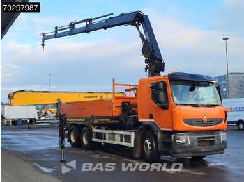Camión volquete, Camión grúa Renault Premium 430 Lander 6X4 HIAB 211 EP-4 Crane Kran Tipper Big-Axle Euro 5: foto 3