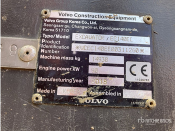 Excavadora de cadenas VOLVO EC140EL