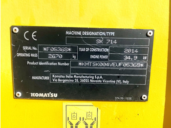 Minicargadora Komatsu SK714 (4077): foto 3