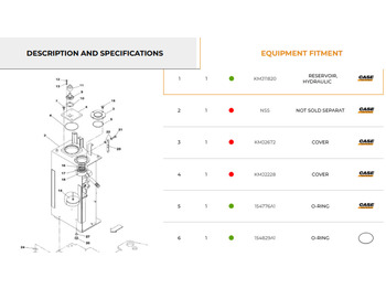 Depósito hidráulico CASE