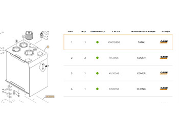 Depósito hidráulico CASE