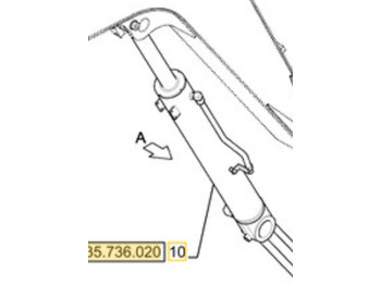 Cilindro hidráulico para Maquinaria de construcción New Holland 31MK-52912CG - 31MK-52911: foto 3