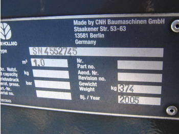 Cazo cargador NEW HOLLAND