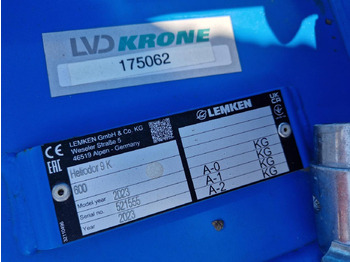 Rastras Lemken Heliodor 9/600 K: foto 3