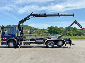 Camión multibasculante, Camión grúa Scania P 360 * ABROLLKIPPER * HIAB 111 BS -2 HIDUO/FUNK: foto 5