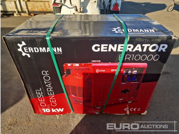 Generador industriale Unused ERDMANN ER10000 12kVA Diesel Generator Set, 10kW, 3 Phase, 220/380V, 50Hz, Sound Suppression: foto 2
