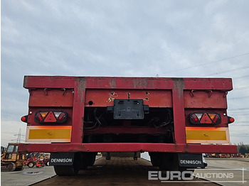Semirremolque plataforma/ Caja abierta Dennison Trailers Tri Axle Extendable Flat Bed Trailer: foto 4