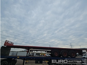 Semirremolque plataforma/ Caja abierta Dennison Trailers Tri Axle Extendable Flat Bed Trailer: foto 2