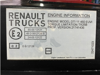 Motor para Camión MOTOR RENAULT T DTI 11 460CP E6 21741436: foto 5 Motor para Camión MOTOR RENAULT T DTI 11 460CP E6 21741436: foto 5