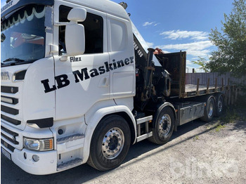 Camión caja abierta SCANIA
