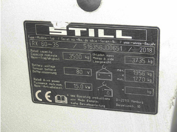 Carretilla elevadora eléctrica Still RX60-35: foto 5