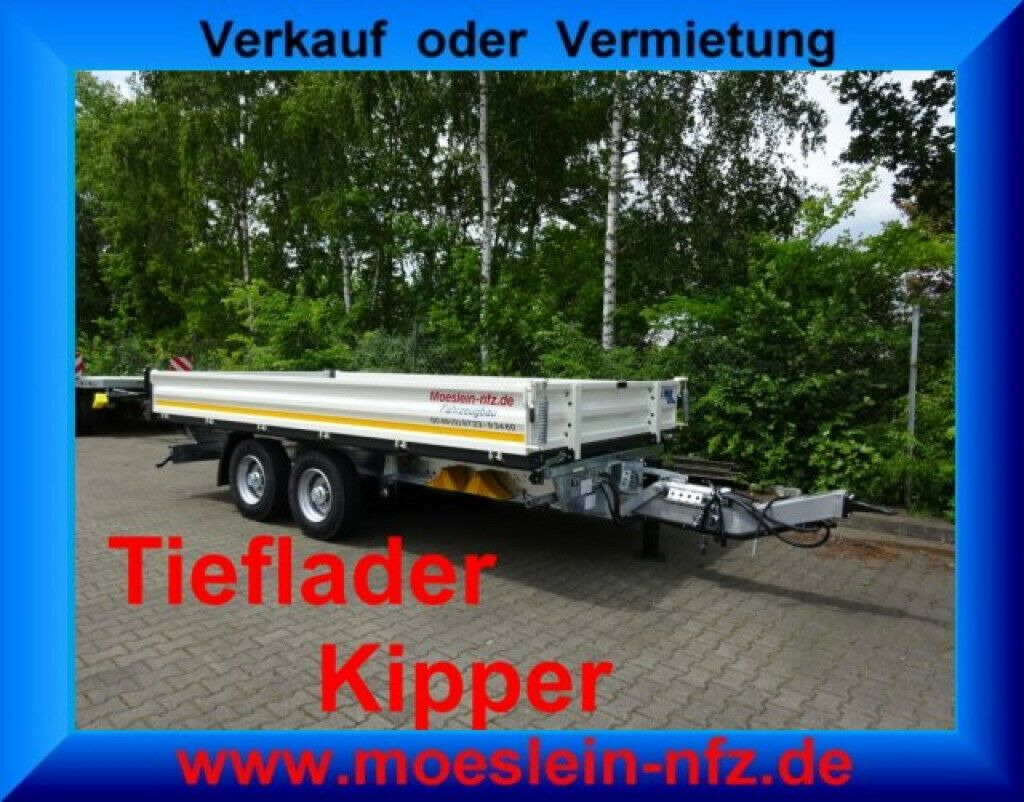Möslein 13 t Tandem 3- Seitenkipper Tieflader-- Neufahr - Remolque volquete: foto 2 Möslein 13 t Tandem 3- Seitenkipper Tieflader-- Neufahr - Remolque volquete: foto 2