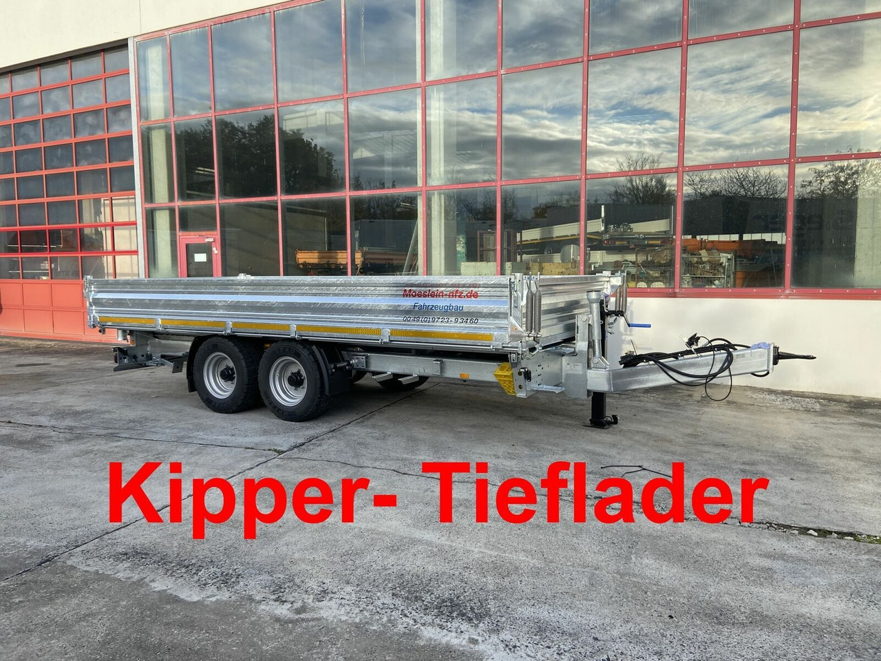 Remolque volquete Möslein Kipper Tieflader, Breite Reifen-- Neufahrzeug -: foto 1