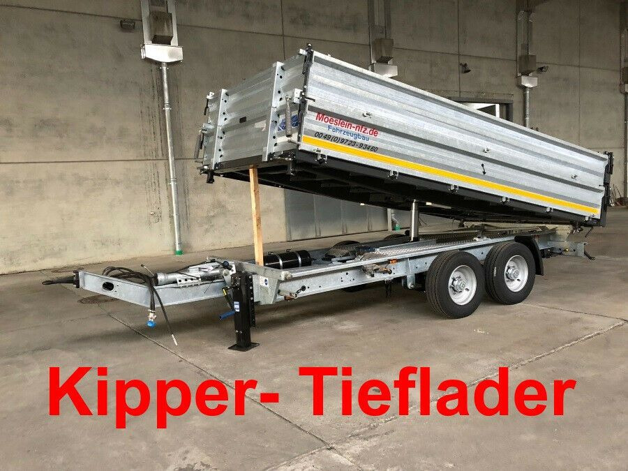 Möslein neuer Tandem 3- Seitenkipper Tiefladermit Bordw - Remolque volquete: foto 1 Möslein neuer Tandem 3- Seitenkipper Tiefladermit Bordw - Remolque volquete: foto 1