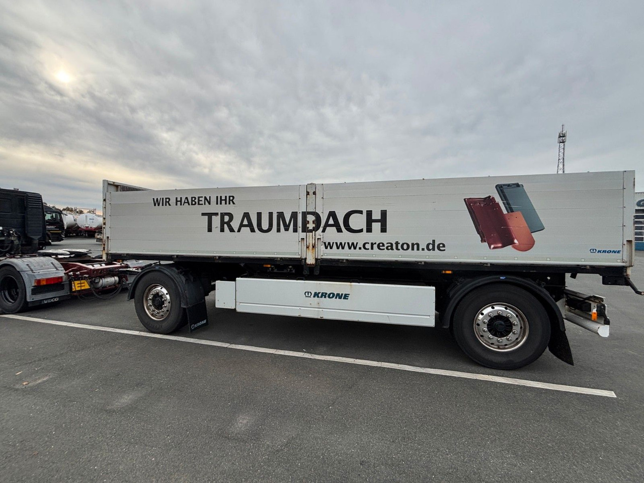 Krone AZ18 + Palettenkasten - Remolque plataforma/ Caja abierta: foto 5 Krone AZ18 + Palettenkasten - Remolque plataforma/ Caja abierta: foto 5