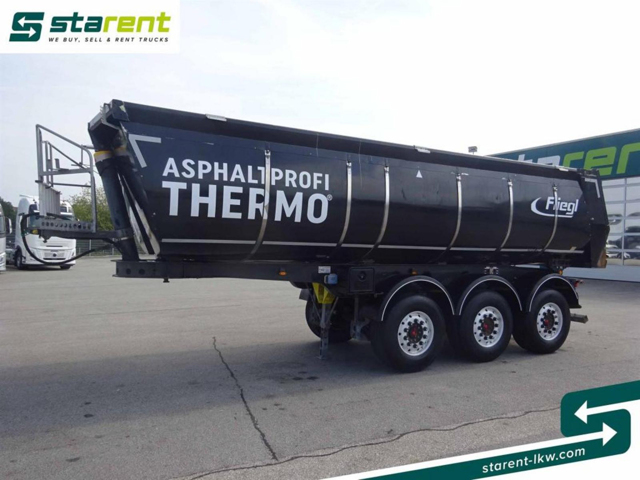 Fliegl 3-Achs Thermomulde 25m³ Liftachse SAF ALCOA - Semirremolque volquete: foto 1 Fliegl 3-Achs Thermomulde 25m³ Liftachse SAF ALCOA - Semirremolque volquete: foto 1