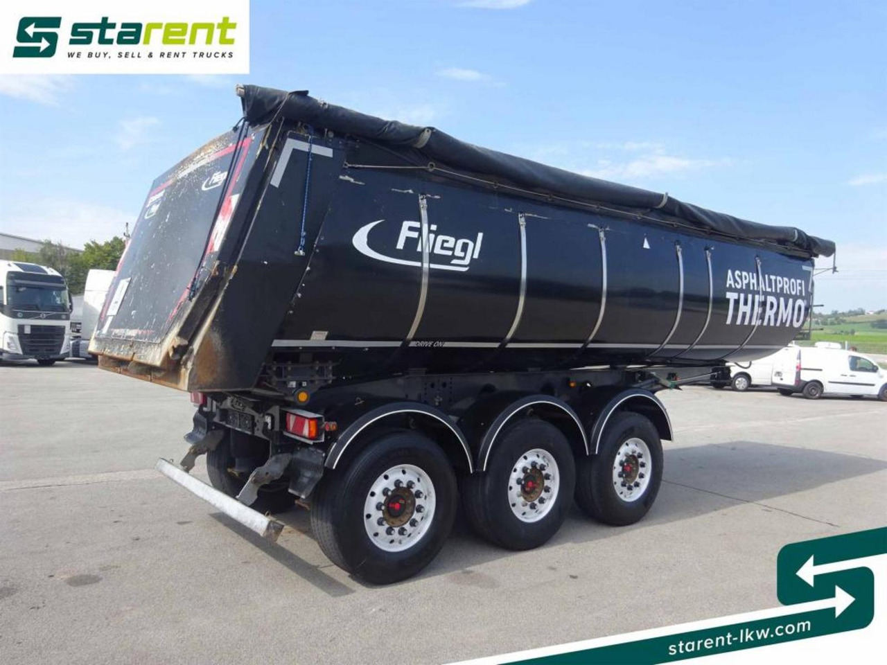 Fliegl 3-Achs Thermomulde 25m³ Liftachse SAF ALCOA - Semirremolque volquete: foto 5 Fliegl 3-Achs Thermomulde 25m³ Liftachse SAF ALCOA - Semirremolque volquete: foto 5